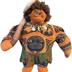 Disney Official Maui Demi God 16” Plush Doll Excellent Condition